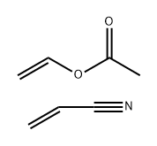 乙酸乙酯与丙烯腈的共聚物, 24980-62-9, 结构式