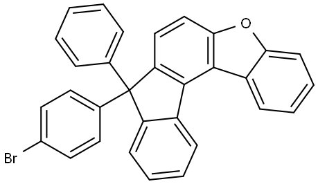 8H-Benzo[b]fluoreno[4,3-d]furan, 8-(4-bromophenyl)-8-phenyl- Struktur