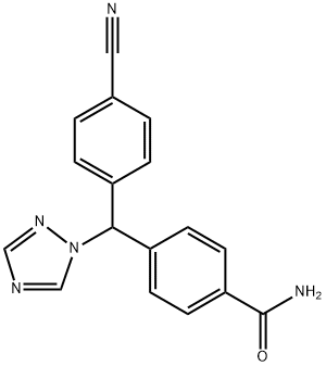 Benzamide, 4-[(4-cyanophenyl)-1H-1,2,4-triazol-1-ylmethyl]- Structure