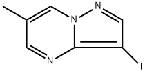 3-iodo-6-methylpyrazolo[1,5-a]pyrimidine 化学構造式