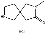 2,7-Diazaspiro[4.4]nonan-3-one, 2-methyl-, hydrochloride (1:2) Structure
