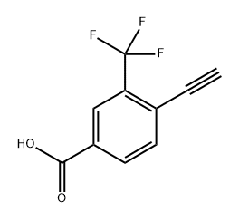 4-乙炔基-3-(三氟甲基)苯甲酸,2504954-38-3,结构式