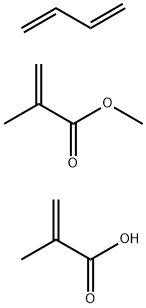 2-Methyl-2-propenoic acid,polymer with 1,3-butadiene and methyl 2-methyl-2-propenoate Structure