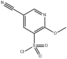 5-氰基-2-甲氧基吡啶-3-磺酰氯,2505372-52-9,结构式