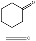 环己酮与甲醛的聚合物, 25054-06-2, 结构式