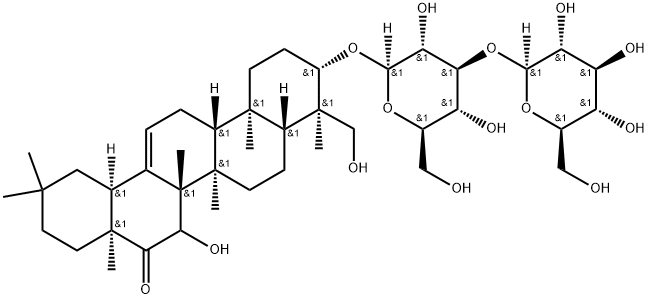 ペズンサポニンA 化学構造式