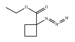Cyclobutanecarboxylic acid, 1-azido-, ethyl ester Structure