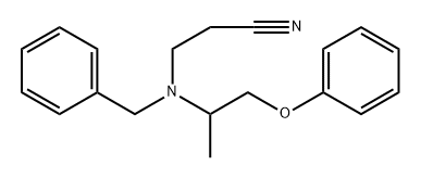 3-(苄基(1-苯氧基丙-2-基)氨基)丙腈, 2512203-93-7, 结构式