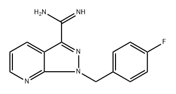 1H-Pyrazolo[3,4-b]pyridine-3-carboximidamide, 1-[(4-fluorophenyl)methyl]- Struktur