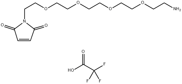 马来酰亚胺-四聚乙二醇-胺三氟醋酸盐, 2512227-13-1, 结构式