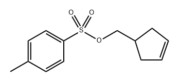 3-Cyclopentene-1-methanol, 1-(4-methylbenzenesulfonate) 结构式
