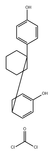 碳酸二酰氯与4,4'-亚环己烷基二苯酚的聚合物,25134-45-6,结构式