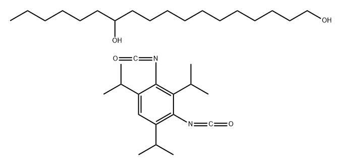 异氰酸-2,4,6-三异丙基-间-亚苯基酯与1,12-十八烷二醇的聚合物 结构式