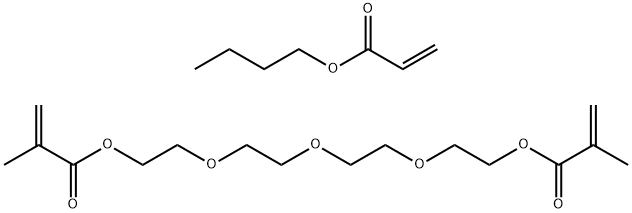 丙烯酸丁酯与四甘醇二甲基丙烯酸酯的聚合物,25135-80-2,结构式