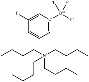 Tetrabutylazanium trifluoro(3-fluorophenyl)boranuide 结构式
