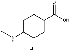 Cyclohexanecarboxylic acid, 4-(methylamino)-, hydrochloride (1:1),2514790-55-5,结构式