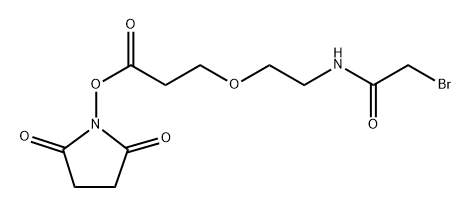 溴乙酰氨-一聚乙二醇-琥珀酰亚胺酯, 2517591-20-5, 结构式
