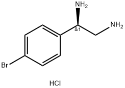 (R)-1-(4-bromophenyl)ethane-1,2-diamine dihydrochloride,2517601-11-3,结构式