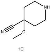 4-甲氧基哌啶-4-甲腈盐酸盐 结构式