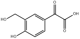 Benzeneacetic acid, 4-hydroxy-3-(hydroxymethyl)-α-oxo- 化学構造式