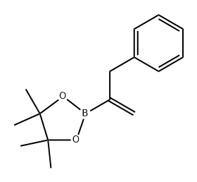 4,4,5,5-四甲基-2-(3-苯基丙-1-烯-2-基)-1,3,2-二氧硼烷,251928-75-3,结构式