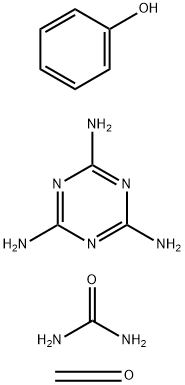 尿素与甲醛、苯酚和1,3,5-三嗪-2,4,6-三胺的聚合物, 25212-25-3, 结构式