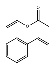 Acetic acid ethenyl ester, polymer with ethenylbenzene Struktur