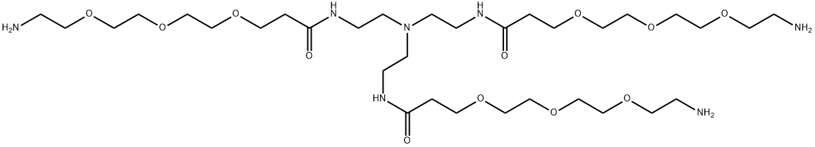 Tri(Amino-PEG3-amide)-amine,2523025-40-1,结构式