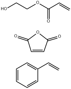 马来酸酐与丙烯酸2-羟基乙酯和苯乙烯的聚合物 结构式