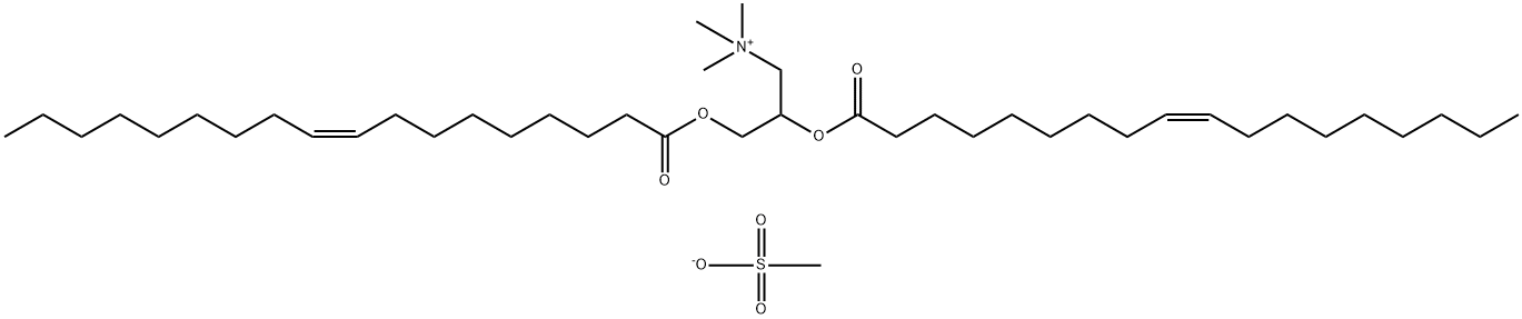 N-(2,3-二油酰氧基-1-丙基)三甲基甲磺酸铵, 252769-92-9, 结构式