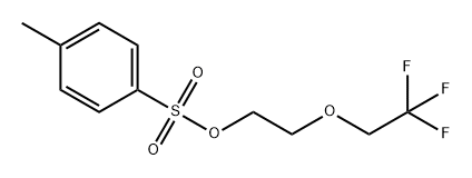 1,1,1-三氟乙基-二聚乙二醇-对甲苯磺酸酯 结构式
