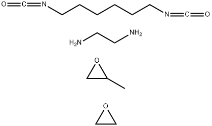 1,2-乙二胺与1,6-二异氰酸根合己烷、甲基环氧乙烷和环氧乙烷的聚合物 结构式