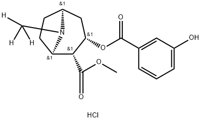 M-HYDROXYCOCAINE-D3 HYDROCHLORIDE, 253775-23-4, 结构式