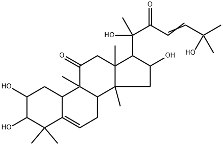 (10α)-2α,3α,16α,20,25-ペンタヒドロキシ-9β-メチル-19-ノルラノスタ-5,23-ジエン-11,22-ジオン 化学構造式