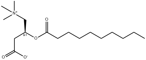 1-Propanaminium, 3-carboxy-N,N,N-trimethyl-2-[(1-oxodecyl)oxy]-, inner salt, (2S)- Structure