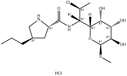 N-去甲基克林霉素盐酸盐, 25532-03-0, 结构式