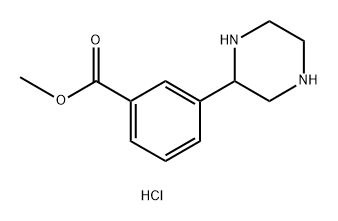 3-(哌嗪-2-基)苯酸甲酯二盐酸盐, 2555249-80-2, 结构式