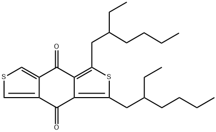 1,3-双(2-乙基己基)苯并[1,2-C:4,5-C']二噻吩-4,8-二酮 结构式