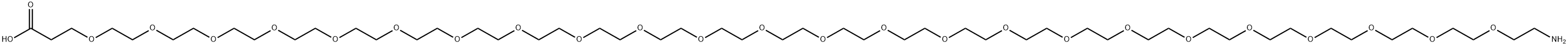 氨基-二十四聚乙二醇-羧酸, 2563873-76-5, 结构式