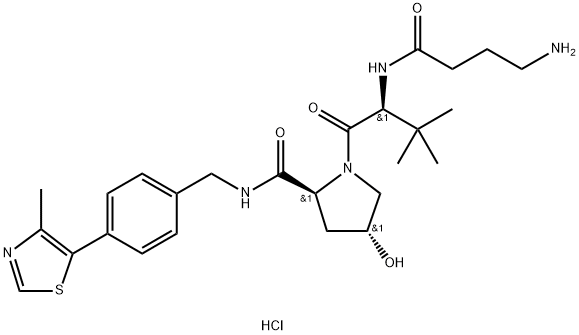 VH 032 AMIDE-ALKYLC3-AMINE, 2564467-25-8, 结构式