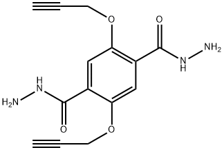 1,4-Benzenedicarboxylic acid, 2,5-bis(2-propyn-1-yloxy)-, 1,4-dihydrazide Structure