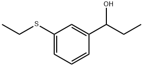 Benzenemethanol, α-?ethyl-?3-?(ethylthio)?- Structure