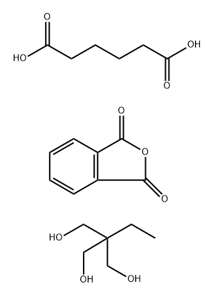 己二酸与2-乙基-2-羟甲基-1,3-丙二醇和邻苯二甲酸酐的聚合物 结构式