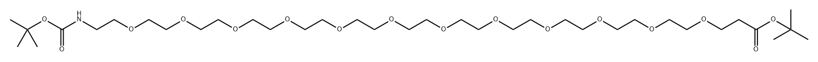 氨基叔丁酯-十二聚乙二醇-C2-叔丁酯, 2568494-35-7, 结构式