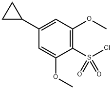 4-环丙基-2,6-二甲氧基苯磺酰氯 结构式