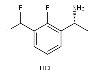 (1R)-1-[3-(二氟甲基)-2-氟苯基]乙胺盐酸盐, 2569698-42-4, 结构式