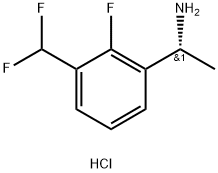 (1R)-1-[3-(二氟甲基)-2-氟苯基]乙胺盐酸盐, 2569698-42-4, 结构式