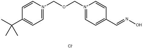 Pyridinium, 4-(1,1-dimethylethyl)-1-[[[4-[(hydroxyimino)methyl]pyridinio]methoxy]methyl]-, dichloride (9CI) Structure