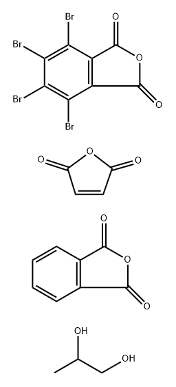 1,3-Isobenzofurandione, 4,5,6,7-tetrabromo-, polymer with 2,5-furandione, 1,3-isobenzofurandione and 1,2-propanediol Structure