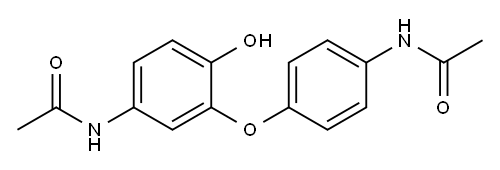 Acetamide, N-?[4-?[5-?(acetylamino)?-?2-?hydroxyphenoxy]?phenyl]?- 化学構造式